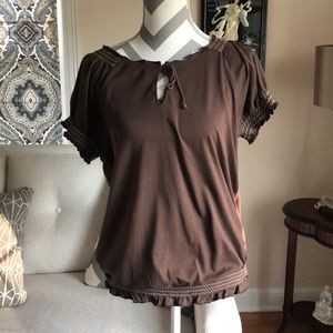 🎉 Tommy Hilfiger Brown Top